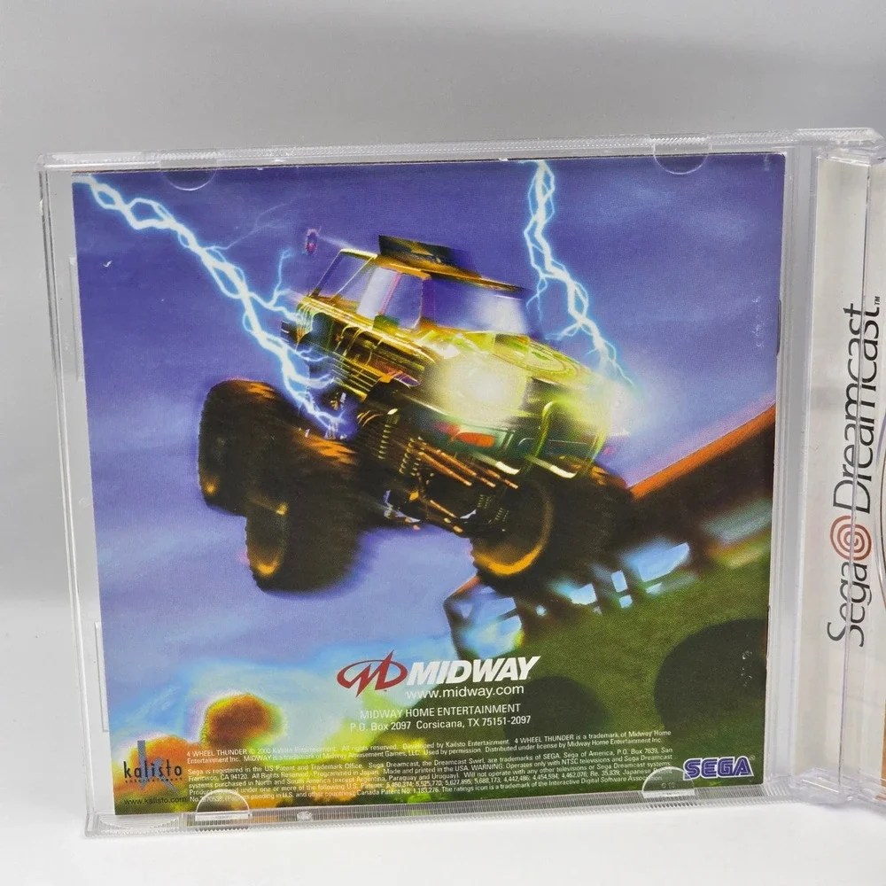 Sega 4 Wheel Thunder Dreamcast N/A Multicolor Racing Off-Road Midway Game
